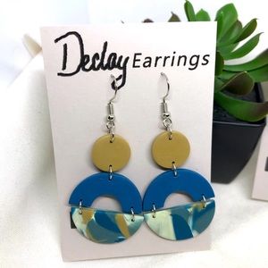 Unique Handcrafted Polymer clay earrings